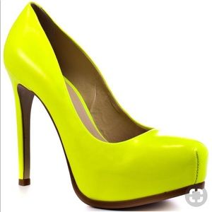 Kelsi Dagger Linzy Neon Patten Leather Pumps